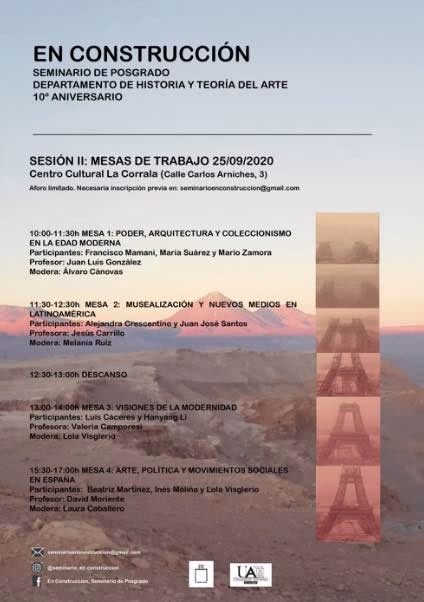 Seminario de posgrado «En Construcción». Segunda sesión: mesas de trabajo (nueva fecha)