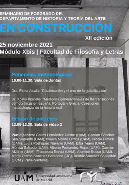 Primera sesión del Seminario metodológico «En Construcción», XII Edición