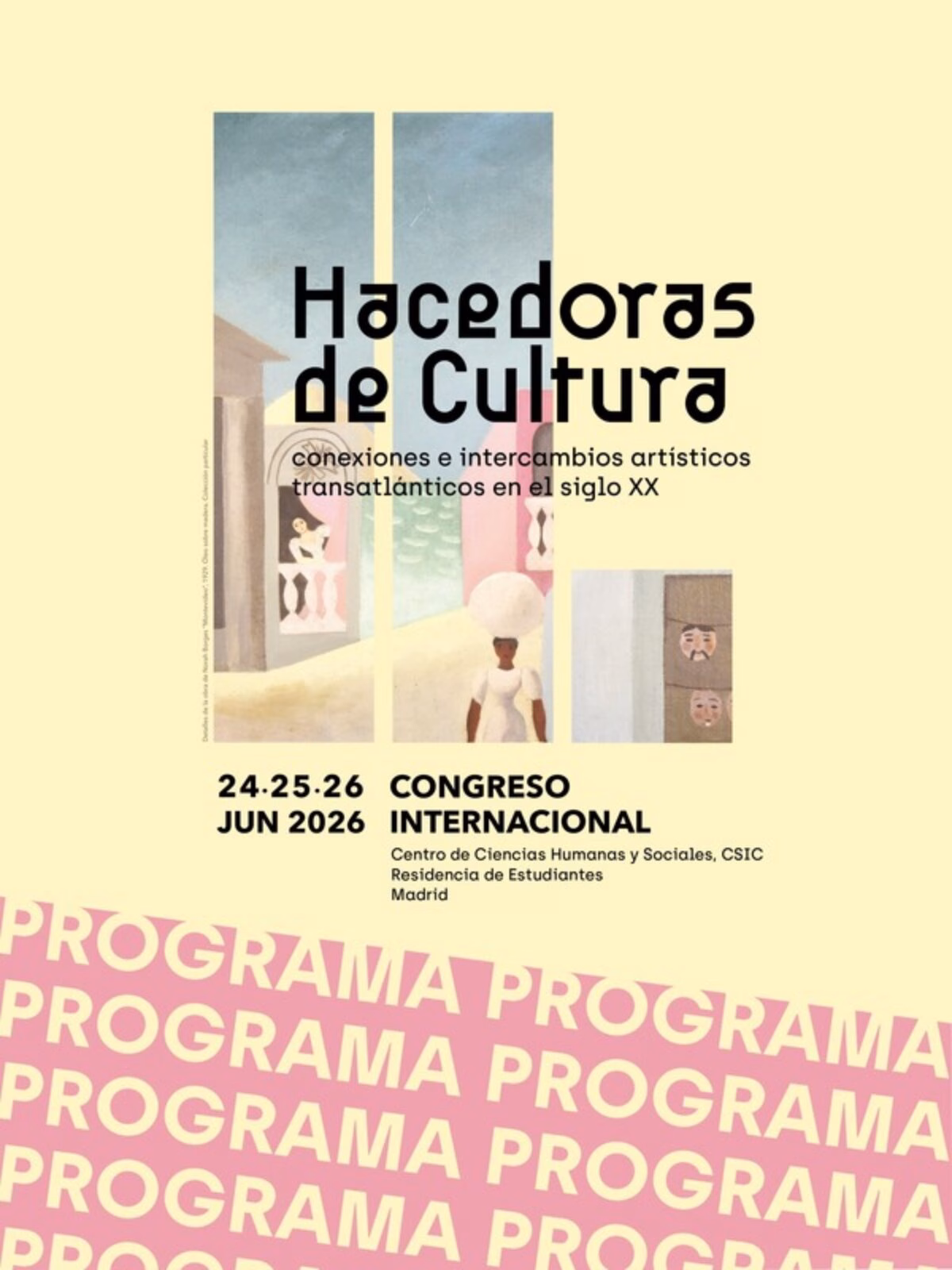 Participación de nuestra compañera Patricia Mayayo en «Hacedoras de cultura. Conexiones e intercambios artísticos transatlánticos en el siglo XX»